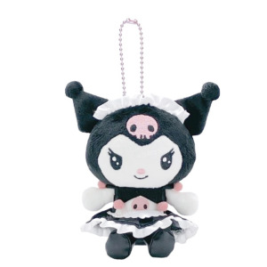 Sanrio 三麗鷗 酷洛米 絨毛玩偶吊飾 (黑帽黑白女僕 變裝20週年)