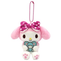 Sanrio 三麗鷗 美樂蒂 絨毛玩偶吊飾 (垂耳粉圓點大蝴蝶結 變裝50週年)
