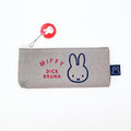 Miffy 米飛兔 帆布拉鍊筆袋附吊飾 (大臉吊飾款)_4