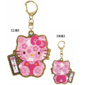 Sanrio 三麗鷗 壓克力吊飾鑰匙圈 (金粉櫻花款) Kitty 美樂蒂 酷洛米_2