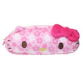 Sanrio 三麗鷗 絨毛大臉拉鍊筆袋 (櫻花款) Kitty 美樂蒂 酷洛米_3