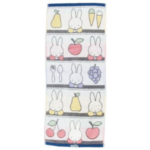 米飛兔 棉質長毛巾 34x80cm (水果款)