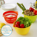 INOMATA 彩色瀝水盆3入組 1300ml (橘黃綠款)_5