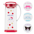 Sanrio 三麗鷗 透明塑膠冷水壺 1200ml (夏日氣泡特調) Kitty 大耳狗 美樂蒂