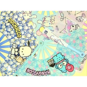 Sanrio 三麗鷗 半圓塑膠折扇 (炎夏企劃)