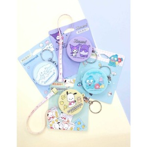 Sanrio 三麗鷗 圓形伸縮捲尺鑰匙圈 150cm