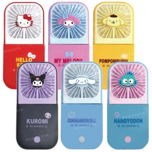Sanrio 三麗鷗 多功能USB隨身風扇 (方形大臉款) Kitty 酷洛米 人魚漢頓