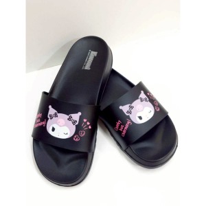 Sanrio 三麗鷗 酷洛米 厚底止滑拖鞋 36-39cm (黑眨眼款)