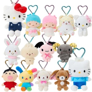 ⭐特價【全新改版+新角色 Jisoo同款】Sanrio 三麗鷗 愛心扣環玩偶吊飾 (角色大賞)