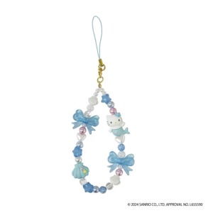 ▲特價【限購】Sanrio 三麗鷗 Hello Kitty 造型串珠手機吊飾 (fantasy 藍款)