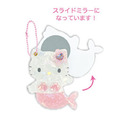Sanrio 三麗鷗 Hello Kitty 貝母紋造型隨身鏡吊飾 (fantasy 美人魚)_3