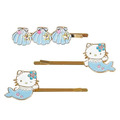 Sanrio 三麗鷗 Hello Kitty 造型鐵髮夾3入組 (fantasy 美人魚)_2