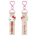 Sanrio 三麗鷗 多功能愛心扣鑰匙圈 (大臉 炎夏企劃) Kitty 大耳狗 酷洛米_1