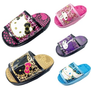 Sanrio 三麗鷗 拖鞋造型筆袋 (豹紋款) Kitty 美樂蒂 酷洛米