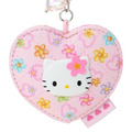 【限購】Sanrio 三麗鷗 Hello Kitty 愛心造型隨身鏡吊飾 (小碎花棉布風格)_2