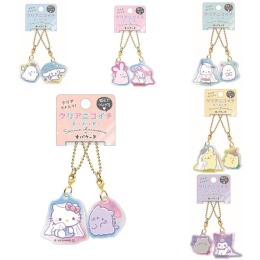 Sanrio 三麗鷗 x 小幽靈 聯名 磁吸壓克力吊飾兩入組(幽靈款) Kitty 美樂蒂 酷洛米 布丁狗 大耳狗 帕恰狗
