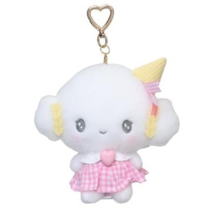 Sanrio 三麗鷗 小麥粉 絨毛玩偶吊飾 (格紋甜筒款)