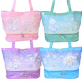 Sanrio 三麗鷗 PVC雙層防水海灘包 (雲端款) 美樂蒂 大耳狗 酷洛米 帕恰狗