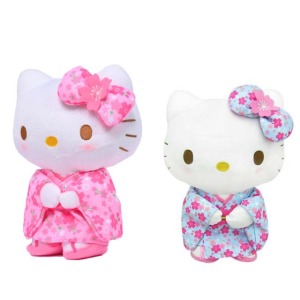 Sanrio 三麗鷗 Hello Kitty 絨毛玩偶娃娃  M(櫻花和服款)