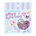 Sanrio 三麗鷗 大集合 造形塑膠貼紙組 20枚入 (彈珠風)_4
