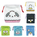 Sanrio 三麗鷗 羊羔毛束口袋 (大臉 兄弟肚圍) 帕恰狗 山姆企鵝 人魚漢頓
