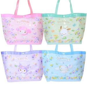 Sanrio 三麗鷗 PVC防水海灘袋 (碎花款) 美樂蒂 酷洛米 大耳狗 帕恰狗