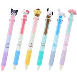 Sanrio 三麗鷗 造型雙色原子筆 0.5mm (探頭款) Kitty 美樂蒂 布丁狗