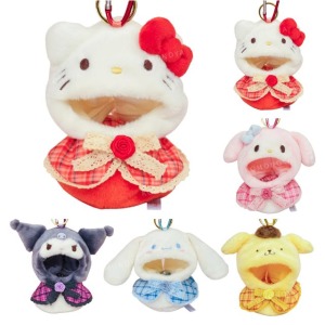 Sanrio 三麗鷗 絨毛造型玩偶裝 (格紋玫瑰 偶像應援) Kitty 美樂蒂 布丁狗 大耳狗