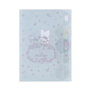 小白虎與黑虎蝦 A4 五層資料夾