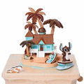 迪士尼 史迪奇 木製旋轉擺動音樂鈴 (衝浪 質感木製傢飾)_3