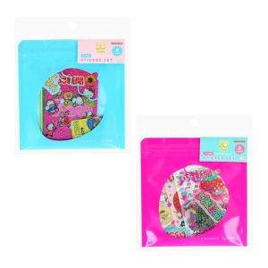 Sanrio 三麗鷗 大集合 造型塑膠貼紙組 8入組 (草莓新聞)