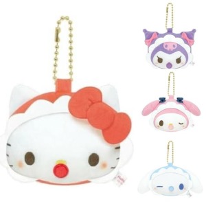 Sanrio 三麗鷗 絨毛造型鏡子吊飾 (寶寶款) Kitty 美樂蒂 酷洛米 大耳狗