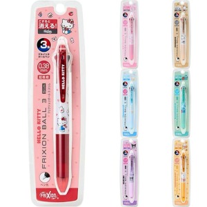 Frixion x Sanrio 三麗鷗 三色擦擦原子筆 0.38mm Kitty 美樂蒂 酷洛米 大耳狗 帕恰狗 人魚漢頓