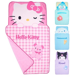 Sanrio 三麗鷗 造型冷氣毯 95x160cm (格紋款) Kitty 大耳狗 酷洛米 人魚漢頓