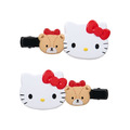 Sanrio 三麗鷗 Hello Kitty 樹脂造型長髮夾2入組 (好友款)_1