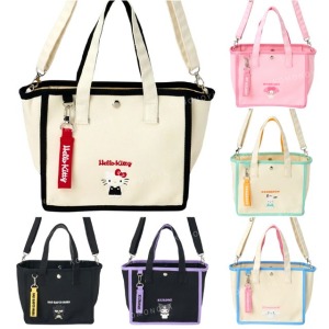 Sanrio 三麗鷗 棉質手提肩背兩用包 (站姿款) Kitty 美樂蒂 大耳狗 帕恰狗 酷企鵝  酷洛米