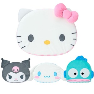 Sanrio 三麗鷗 造型午睡枕 (格紋款) Kitty 大耳狗 酷洛米 人魚漢頓