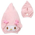 Sanrio 三麗鷗 絨毛造型三角吸水髮帽 (大臉款) Kitty 美樂蒂 大耳狗 酷洛米_2
