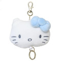 Sanrio 三麗鷗 Hello Kitty 絨毛玩偶伸縮鑰匙圈 (灰藍款)