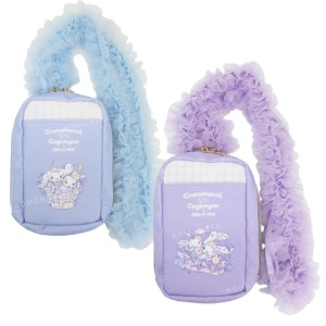 Sanrio 三麗鷗 x DOLLYMIX  荷葉邊斜背手機包 (星空眼) 大耳狗 小麥粉