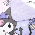 Sanrio 三麗鷗 酷洛米 方形擦手巾 丸真毛巾 (藍大頭滿版款)_2