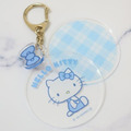 Sanrio 三麗鷗 Hello Kitty 造型壓克力鑰匙圈 (灰藍款)_4