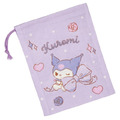 Skater Sanrio 三麗鷗 酷洛米 束口收納袋 KB63 (紫蝴蝶結款)_1