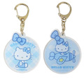 Sanrio 三麗鷗 Hello Kitty 造型壓克力鑰匙圈 (灰藍款)