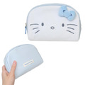 Sanrio 三麗鷗 Hello Kitty 尼龍半圓化妝包 (灰藍款)_1