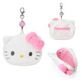 Sanrio 三麗鷗 絨毛造型易拉扣票卡零錢包 (大頭款) Kitty 美樂蒂 布丁狗_1