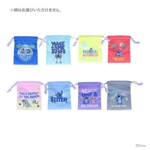 Disney 迪士尼 史迪奇 迷你束口袋盲盒 全套8入組 (夏日沙灘)