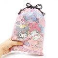 Sanrio 三麗鷗 美樂蒂&酷洛米 束口收納包 (睡帽款)_1