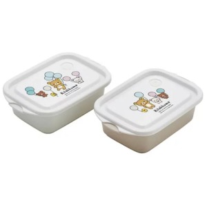 Skater 拉拉熊 輕量型微波保鮮盒2入組 500ml FCN2WAG (白汽球款)
