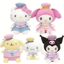【限購】Sanrio 三麗鷗 Hello Kitty 絨毛玩偶娃娃 8吋 (水手服) kitty 美樂蒂 布丁狗